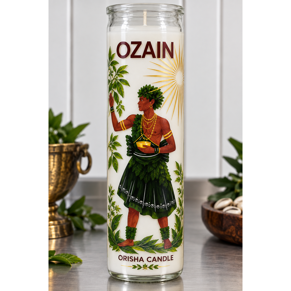 Ozain Orisha Candle