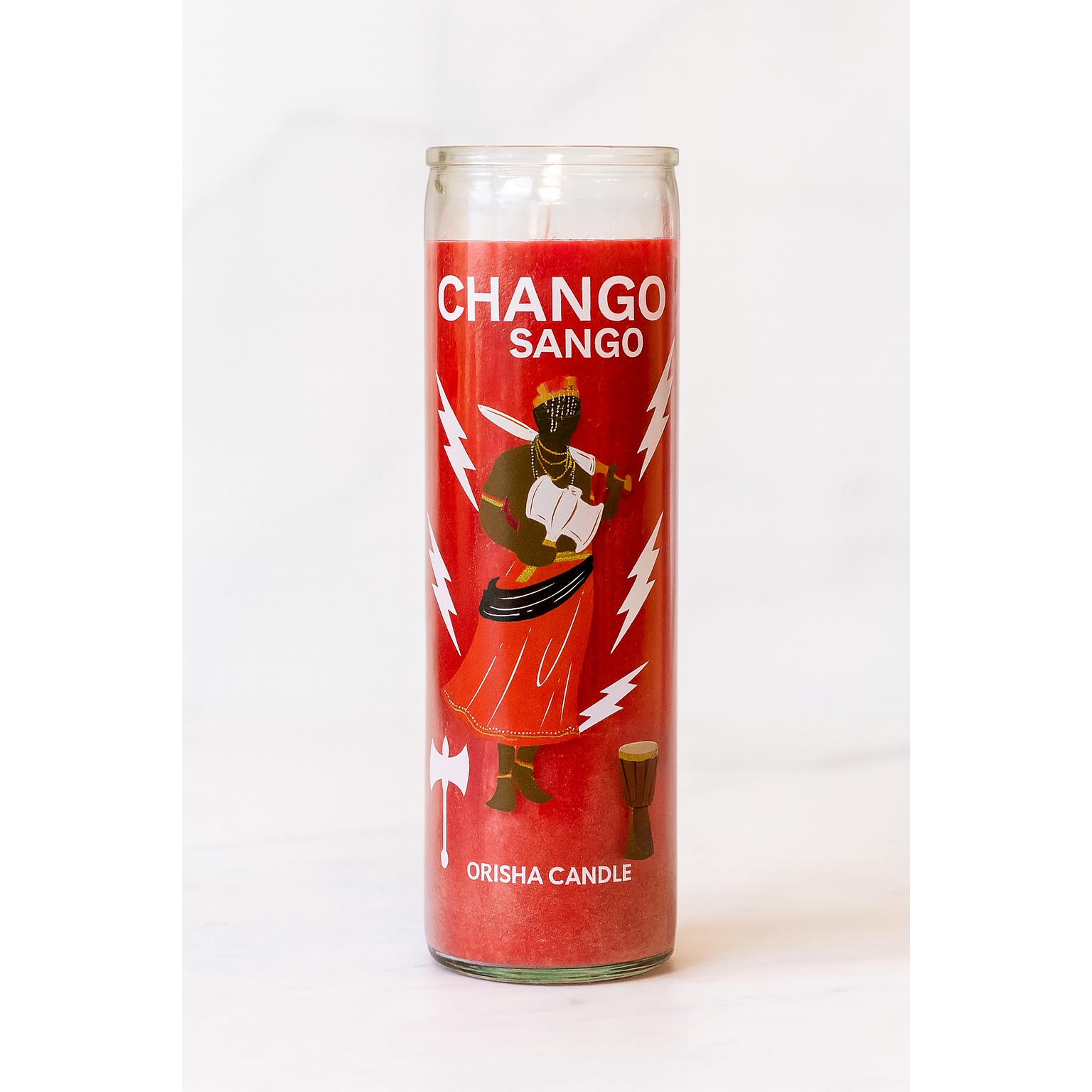 Chango/ Sango/ Shango Petition Candle ( Full Color )