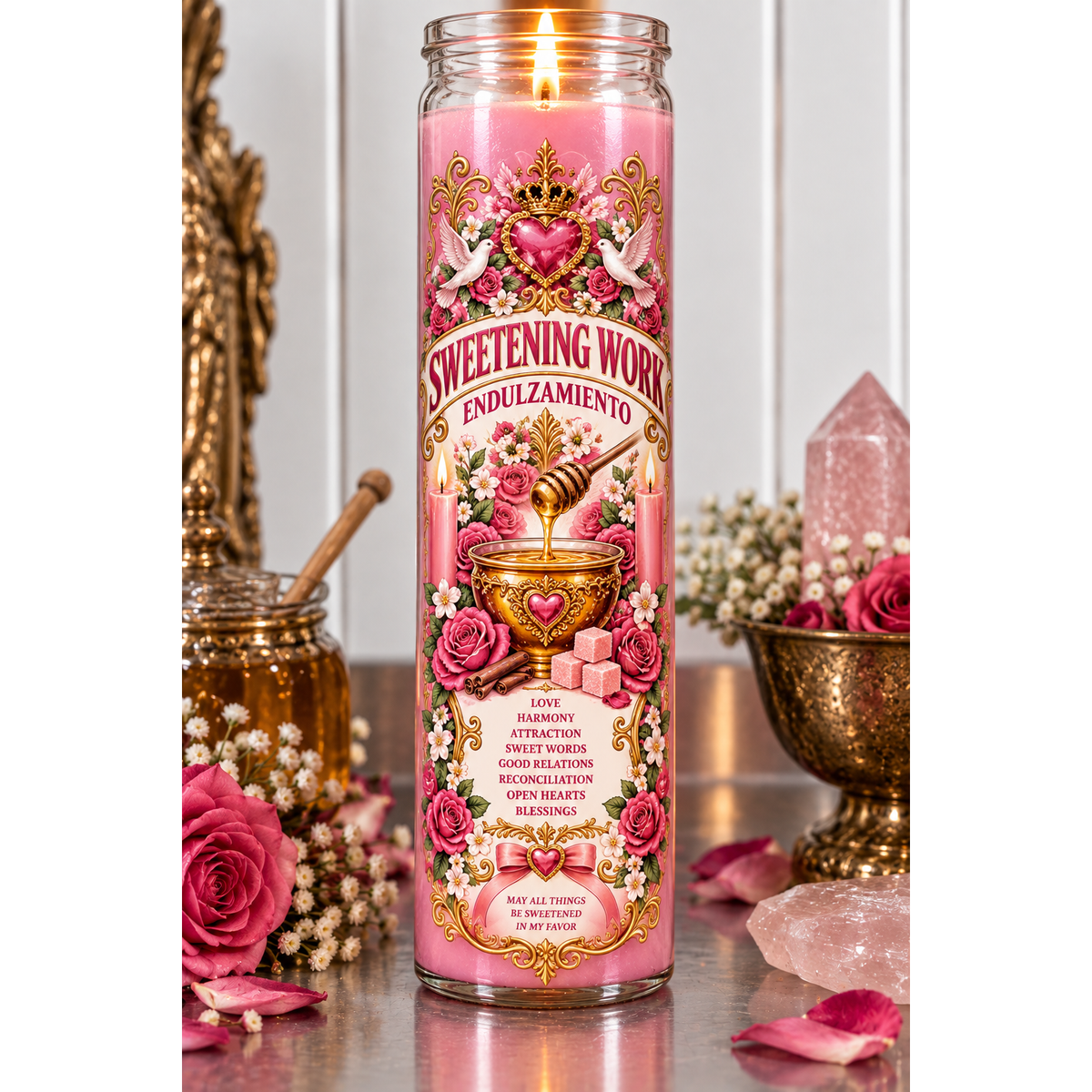 Sweetening Endulzamiento Petition Candle