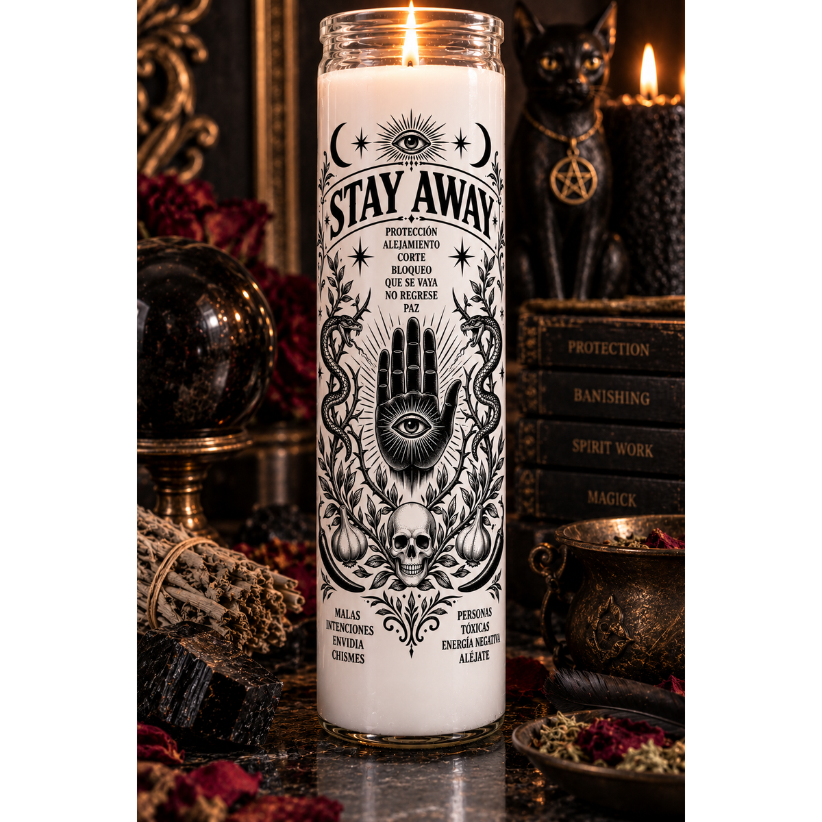 Stay Away Petition Candle