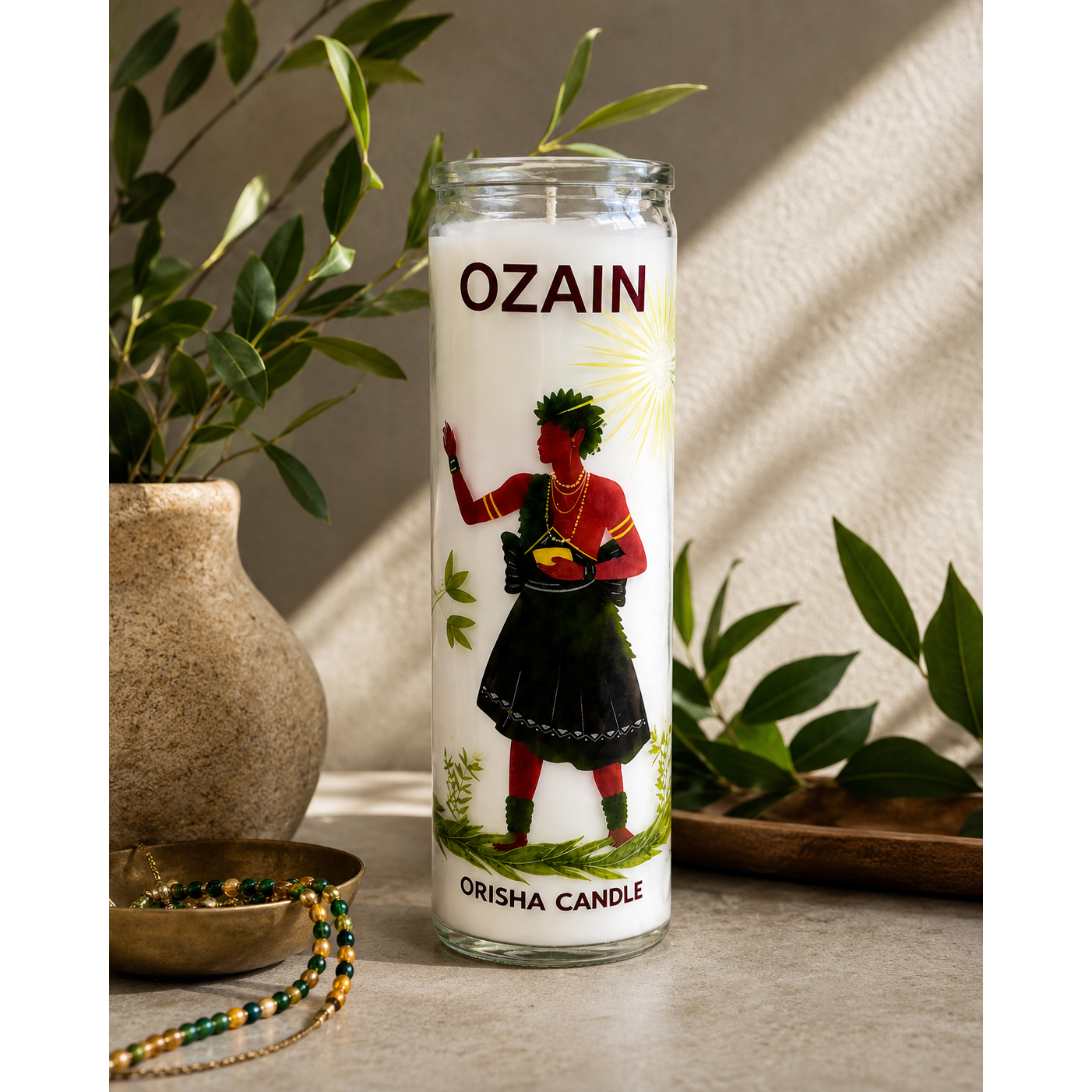 Ozain Orisha Candle