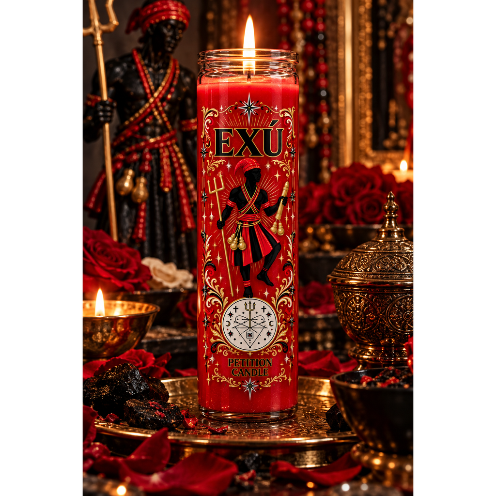 Exú Petition Candle | Road Opener, Protection, Communication