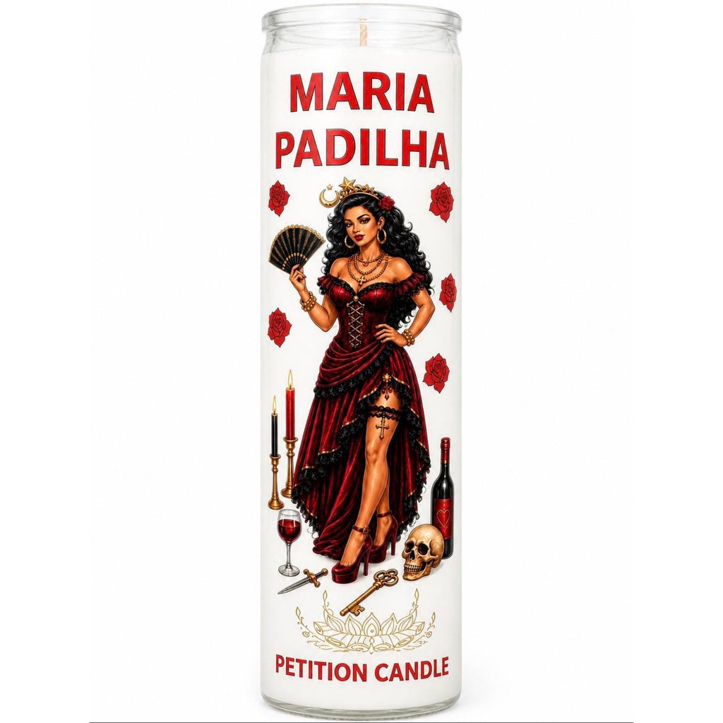 Maria Padilha Petition Candle | Love • Confidence • Feminine Power | Spiritual Devotional Candle ( Full Color Edition )