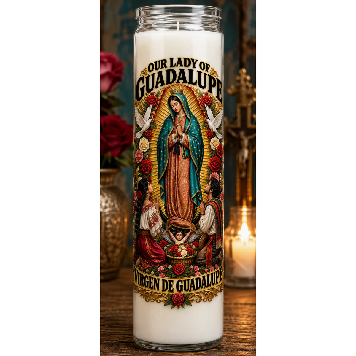Our Lady of Guadalupe Devotional Candle